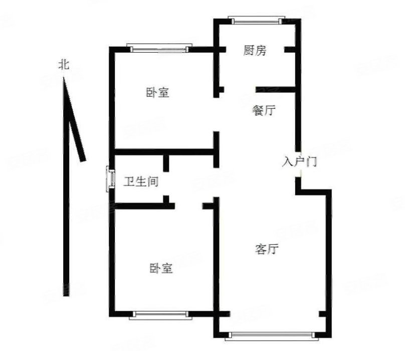 2居室~户型房正~采光好~接受换房~诚售,怡馨家园二手房,365万,2室1厅