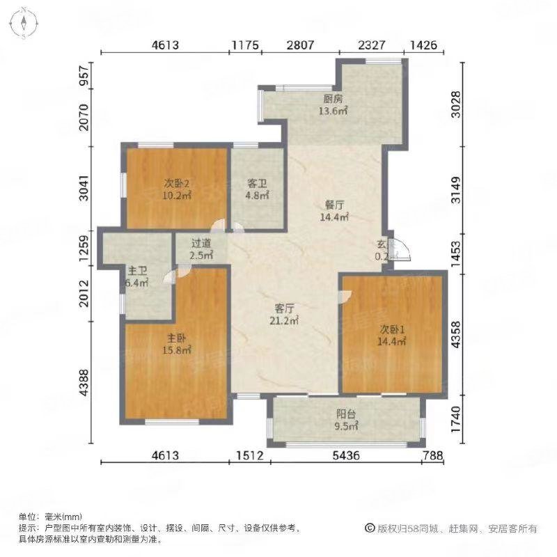 长葛绿城百合户型图图片