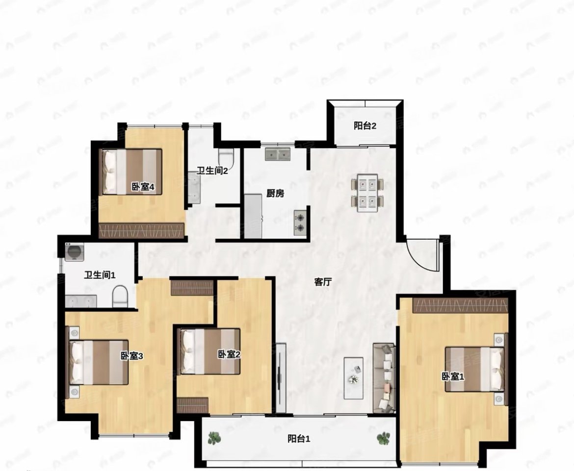 绿城明月江南  电梯房 双卫格局 交通便利 正南朝向