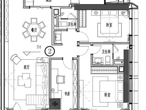 【多图】保利鱼珠港(商住楼),鱼珠租房,保利鱼珠港155方 时尚家私齐全