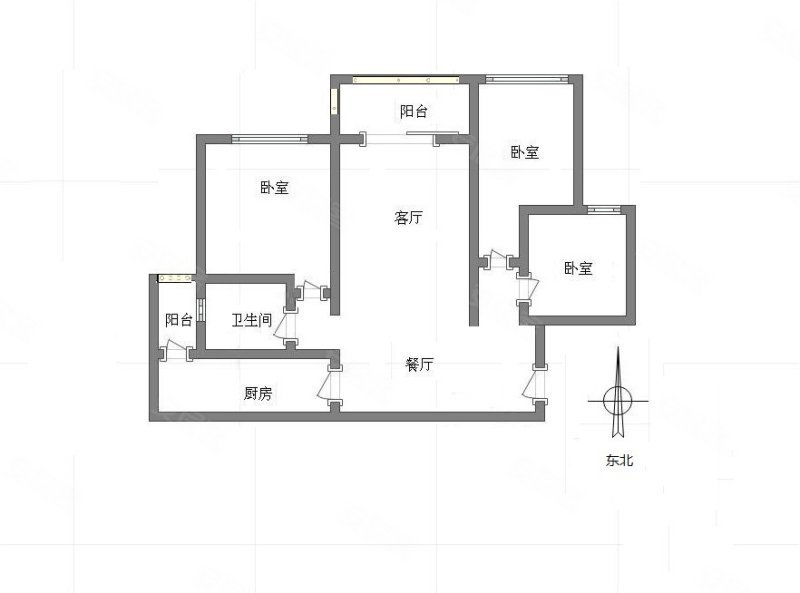 龙湖春江天镜江麓3室2厅1卫91.78㎡西南62万