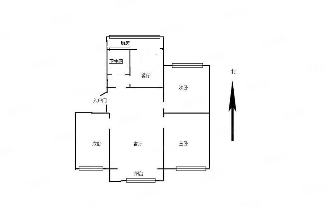 三阳开泰双阳卧户型户型整体方正楼层好