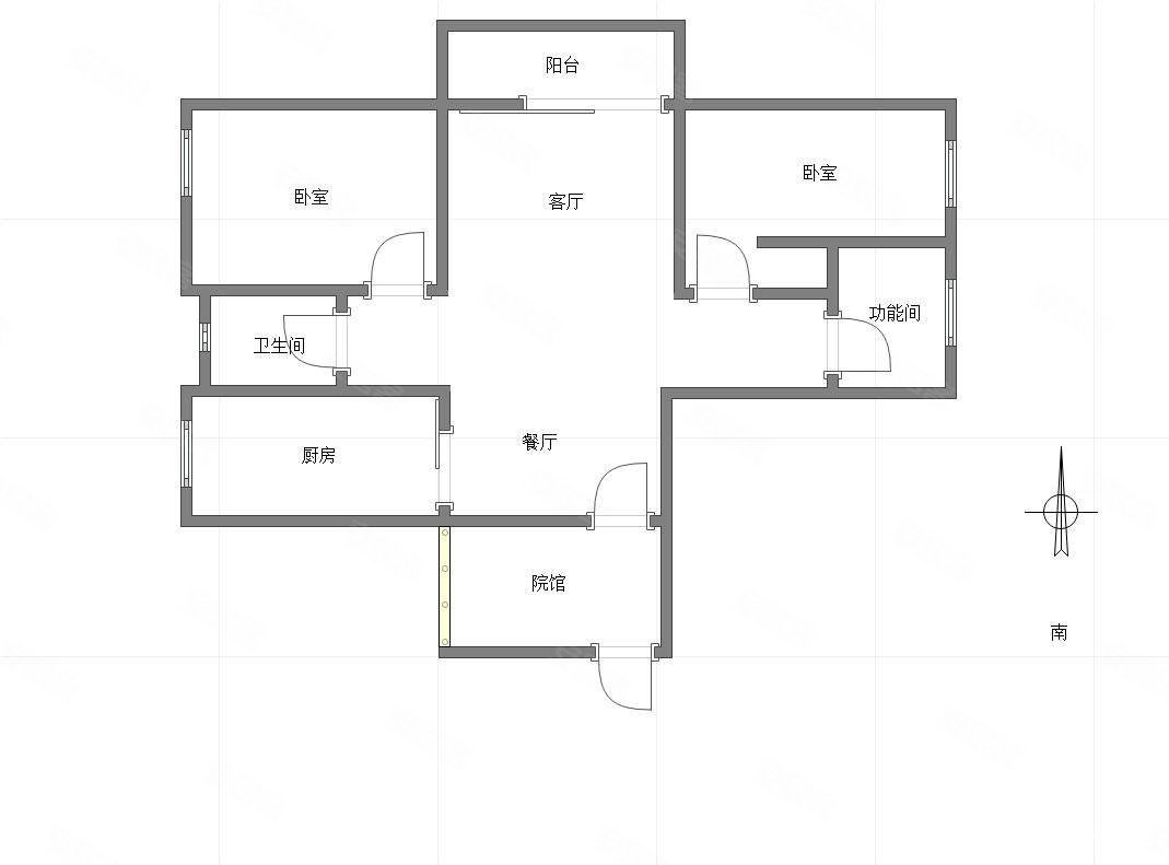 带露台端户家电家具齐全中庚城