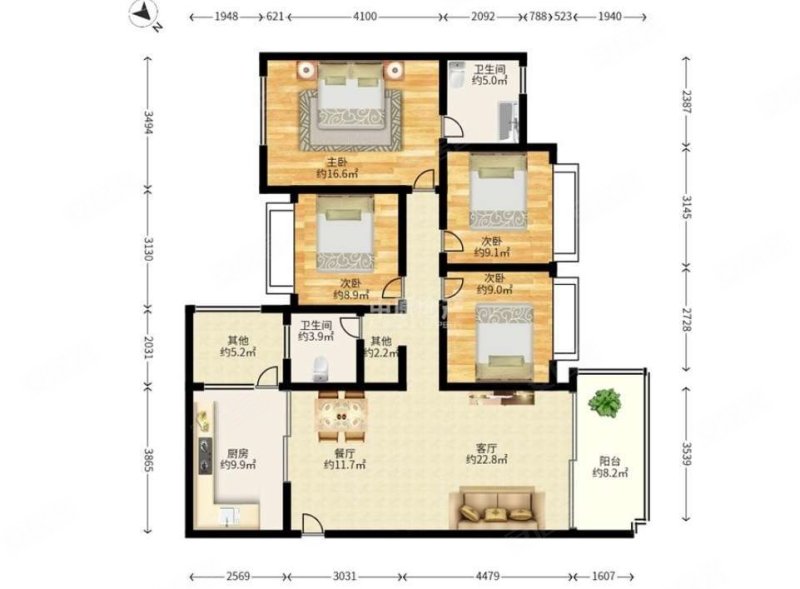 近地铁 近医院 次新房 商品住宅 精装好房 南向采光好,满京华云著