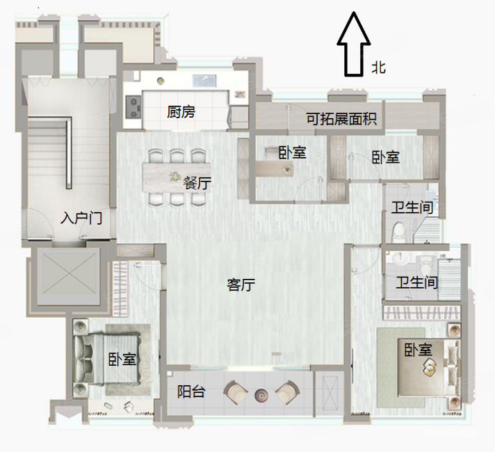 真实在售 江上 专做 125平洋房全新毛坯 得房率96 急售,雅戈尔江上