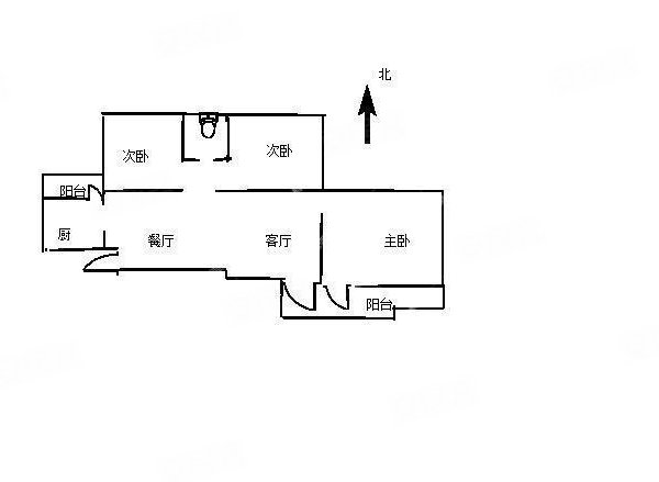 【多圖】頤明園,市政府租房,頤明園98平三室,帶精裝修,傢俱家電齊全