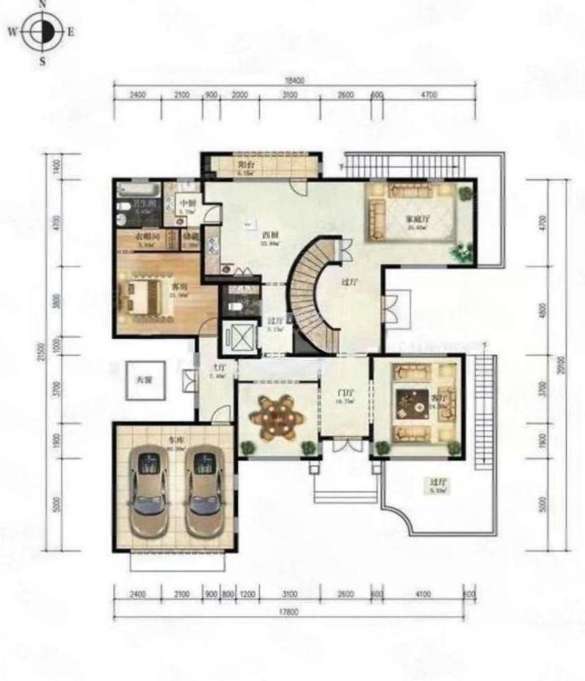 2000平纯独栋颐和原著可停8车精装拎包住看房方便