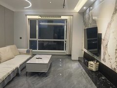 鞍山海城兴海广场出租蓝湾国际精装修两室月租一千六包取暖物业宽带家电齐全拎包入出租房源真实图片