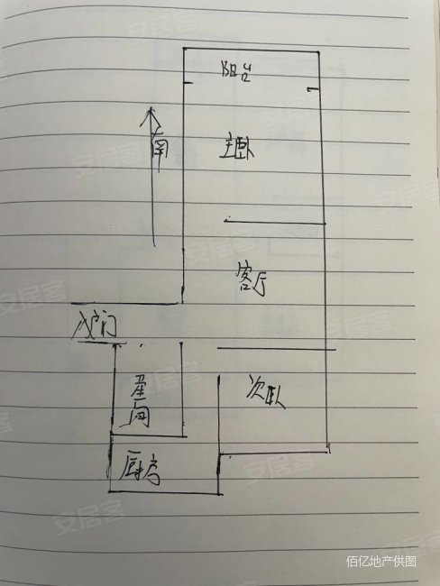 小柳树巷20号院2室1厅1卫65㎡南北38.8万