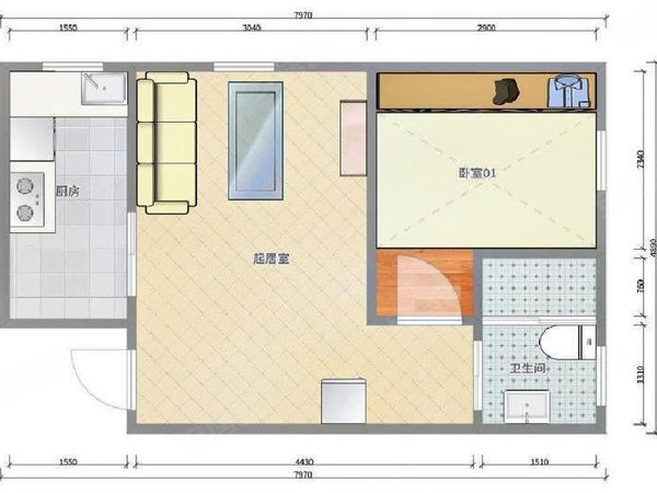 桓台金隅瑞和园实图 田村 玉泉路 锦绣大地 金隅瑞和园 精装一居新上