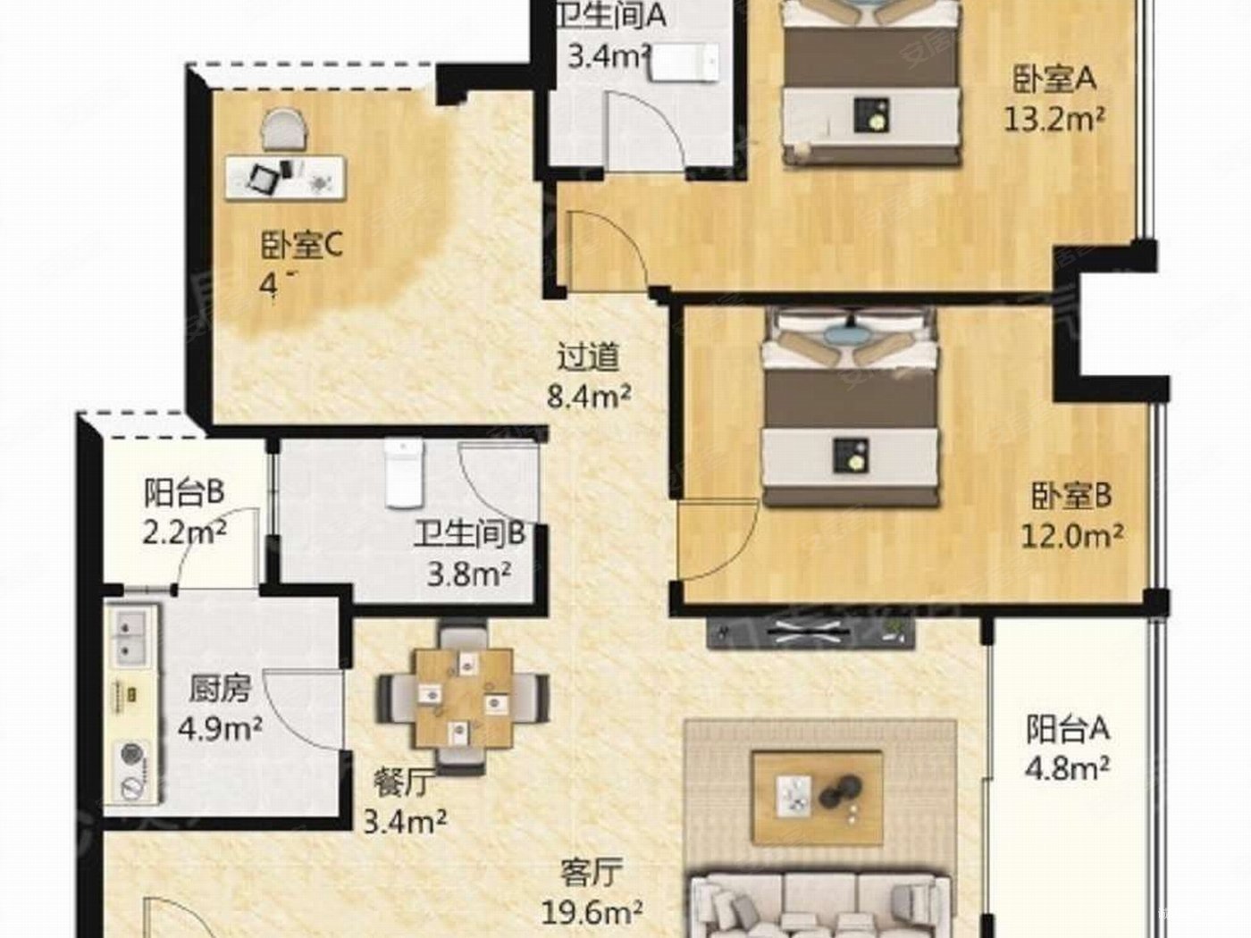 保利观澜户型图图片