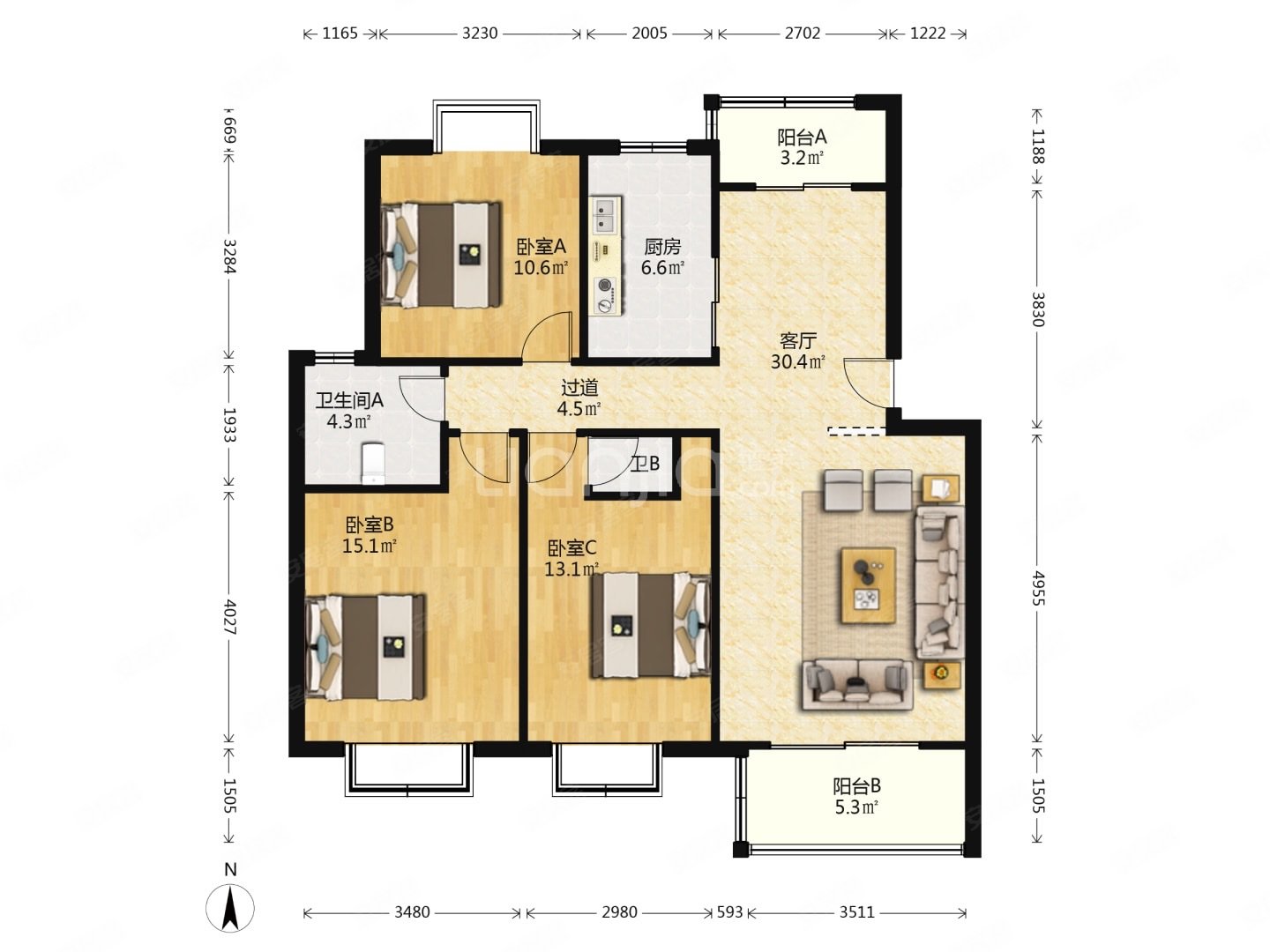 南北通透 临地铁 精装修 出行方便 购物方便 医疗配套成熟,星河翠庭