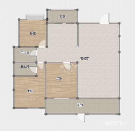 世纪村3室2厅2卫145㎡南北119万