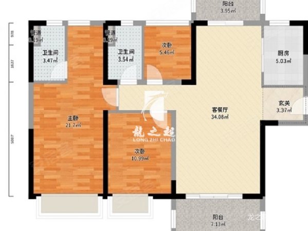 勒流碧桂园3室2厅2卫121.85㎡南116万