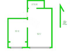 青岛黄岛长江路瑞泰假日 1室1厅1卫  电梯房 85平米出租房源真实图片