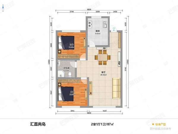 【多图】汇置尚岛,道义租房,整租 可短可月付 地铁口精装修 有钥匙