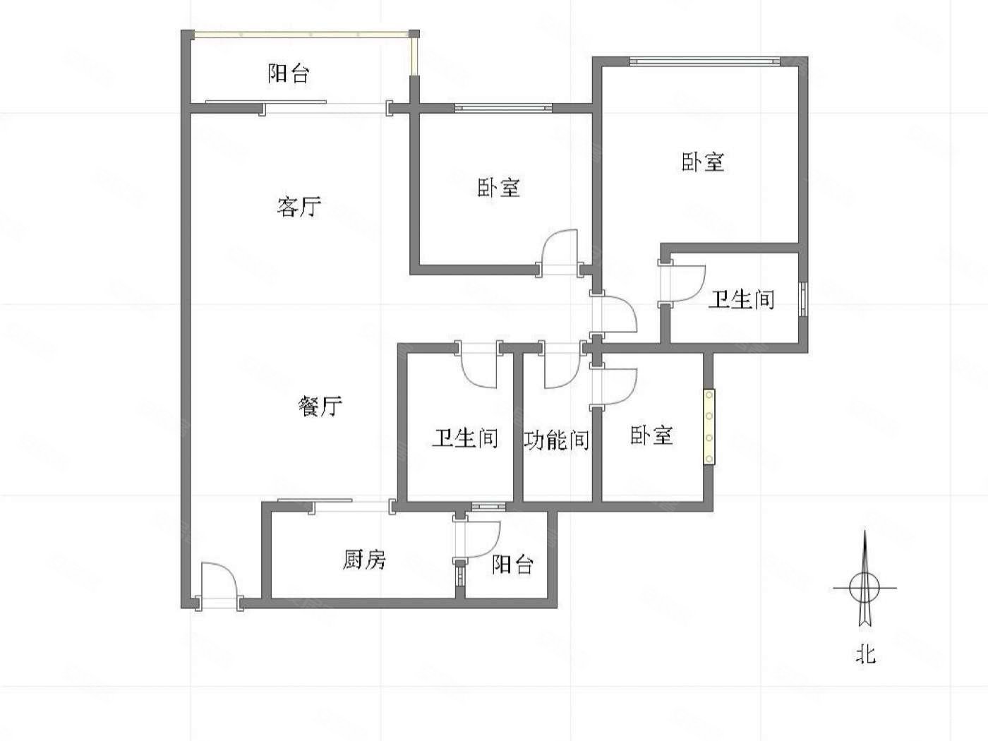 中国摩金棕公馆 高楼层视野好 商品房 交通便利 南北通透