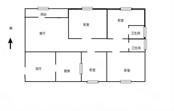 格林威治4室2厅2卫137.04㎡南北120万