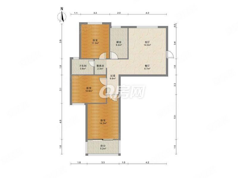 新店花园168地铁1号线地理位置优越南北通透中间楼层采光好