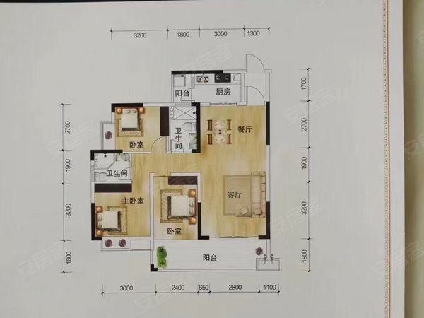 【多图】信鸿广场,园洲租房,信鸿广场现代风三房出租1800,博罗租房