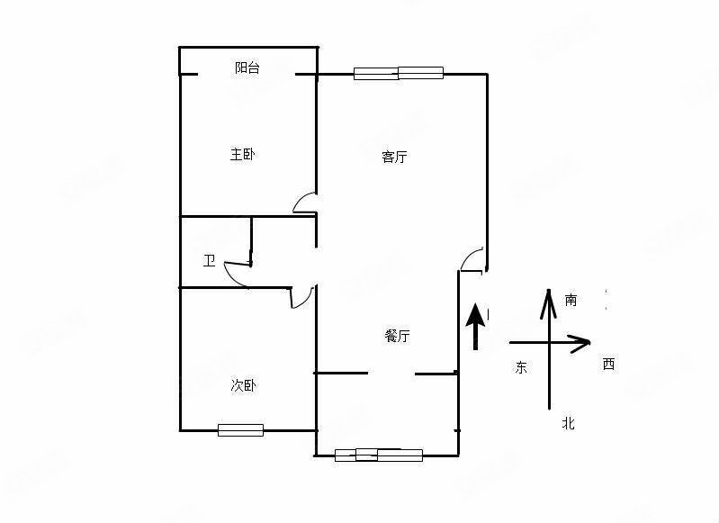 万正世家2室2厅1卫90.23㎡南北52.8万