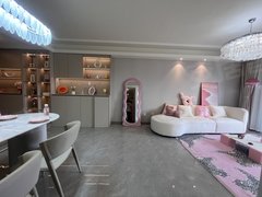 杭州萧山开发区望涛月明 暖色调粉色奶油风系列出租房源真实图片