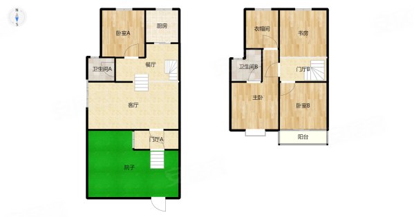 一方山水4室2厅2卫184㎡南北300万