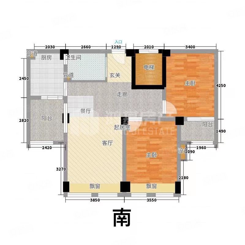 红谷滩区名门世家3室2厅2卫138.16㎡南北195万