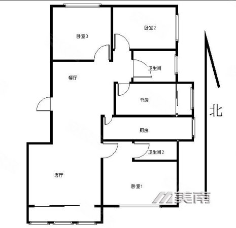 首创禧悦学府(北区)3室2厅1卫89㎡南北115万