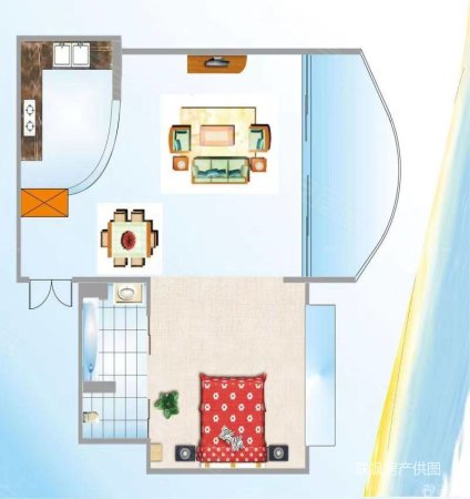 公园新天地1室1厅1卫38㎡南北19.8万