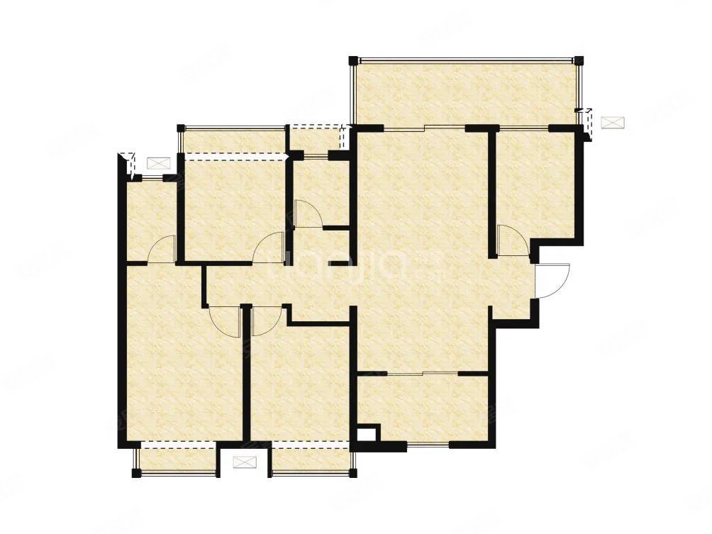 一号和五号线地铁口,南北通透户型,主卧朝南,建发鼎华北大珑廷二手房