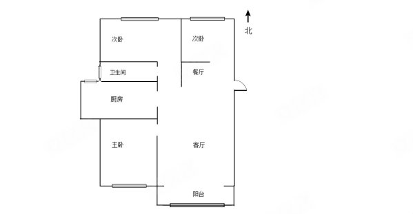 幸福嘉苑3室2厅1卫100㎡南北51.2万