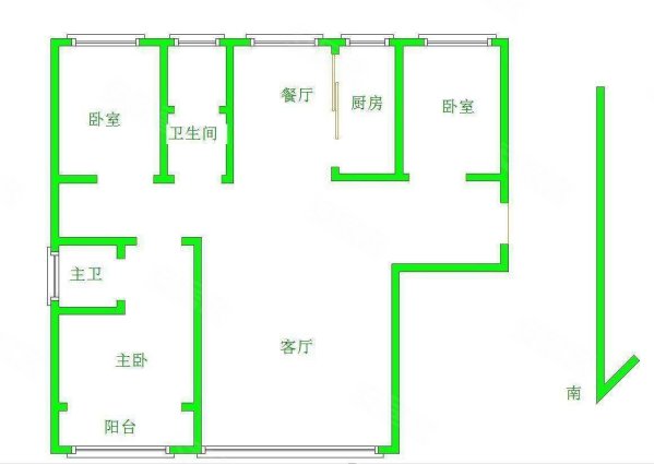 直降10万 湖景房 翡翠庄园 三室两厅 满二   南北通透