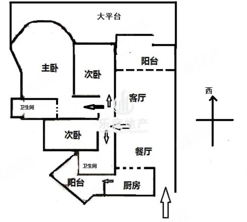 世纪绿洲3室2厅2卫125㎡南北450万