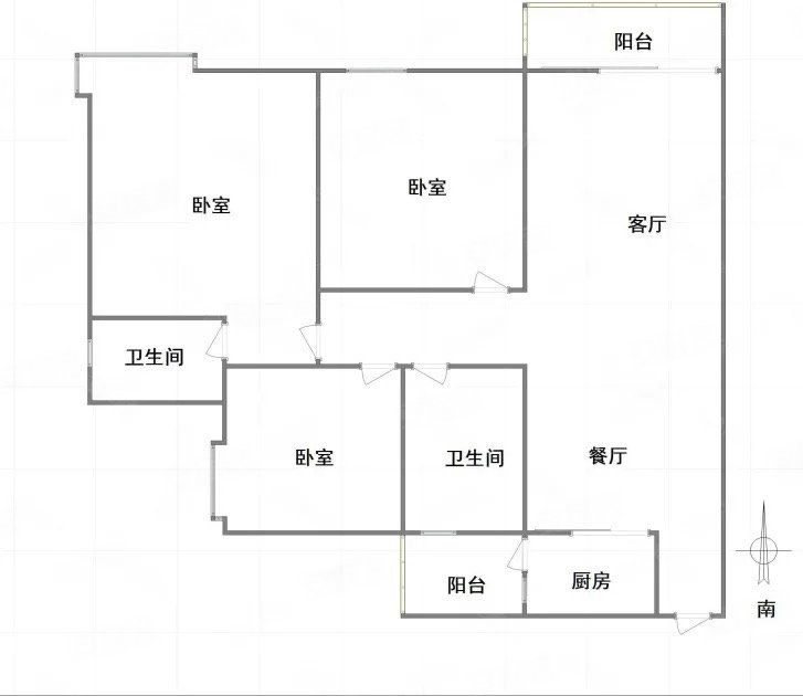 诚投天邻风景3室2厅2卫109.46㎡东101.8万