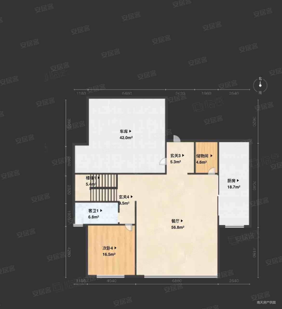 维拉小镇堤园6室2厅5卫482.49㎡南1550万