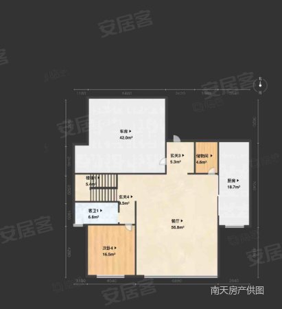 维拉小镇堤园6室2厅5卫482.49㎡南1550万