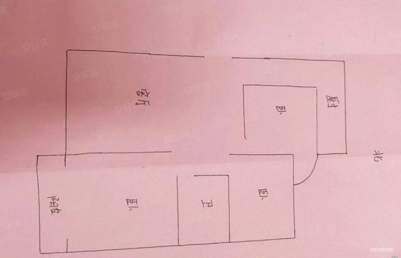 上都名苑2室2厅1卫122㎡南北121.6万