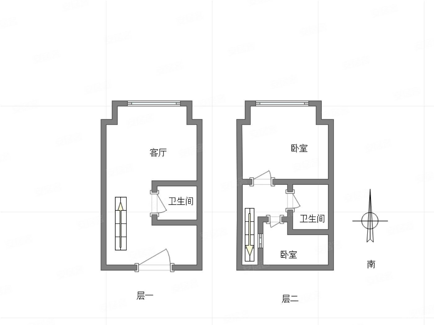 融创loft两层使用空间空中小别墅使用面积多