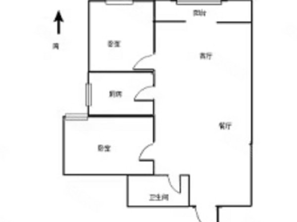 德州德城市区外滩壹号新上 外滩壹号精装两室 观景房 家具家电齐全