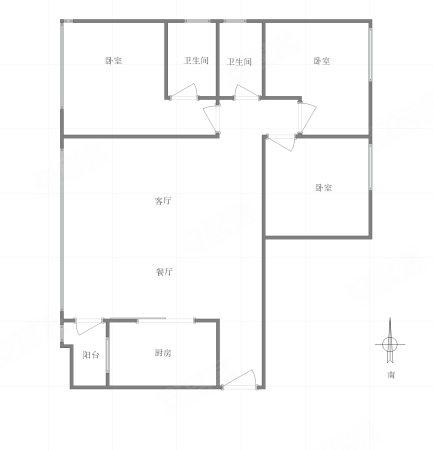 旭辉东原长河原3室2厅2卫122㎡东南153万