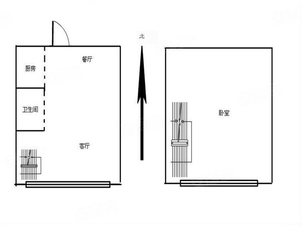 瀋陽鐵西北二路江南春城(b區)江南春城(b區) 1室1廳1衛 54平 電梯房