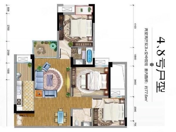 重庆江北南桥寺保利香雪保利香雪 新上住家精装三房双卫 随时看房出租