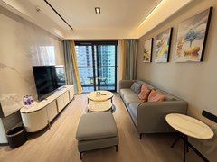 深圳宝安福永Y会展湾东城精装两房出租 带家私家电 高楼层 看花园 环境好出租房源真实图片
