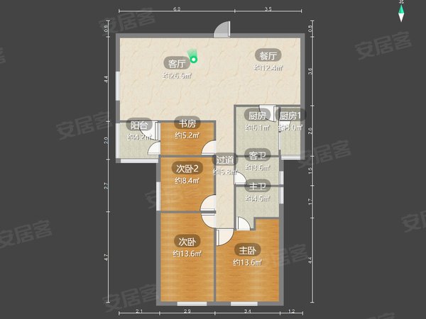 洛阳西工周王城广场国贸中心周王城百货楼旁 国贸大厦 临地铁 中间楼层 精装 可做饭双气出租房源真实图片