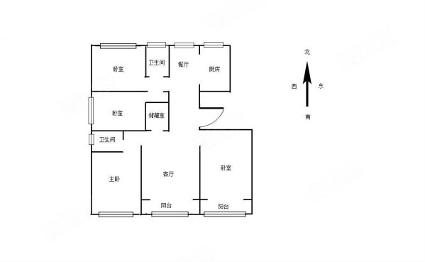 景和佳苑4室2厅2卫147㎡南北150万