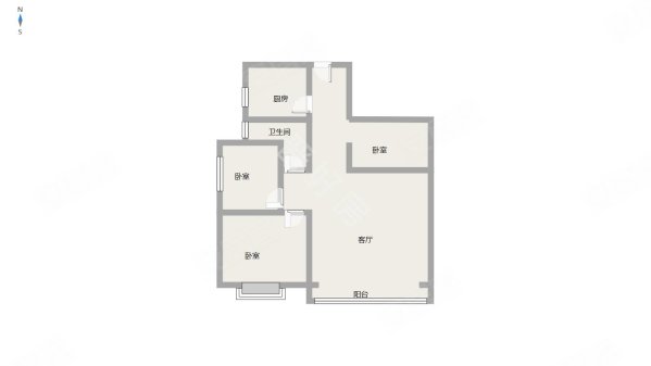 绿苑小区(南区)3室1厅1卫92㎡南北75万