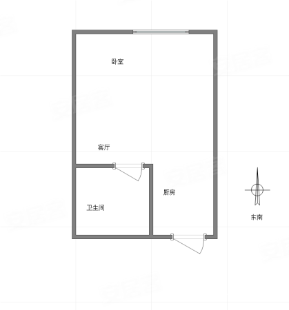 维丰南桥小区1室1厅1卫28㎡东南36万