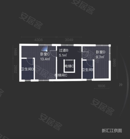 三堂路小区5室2厅6卫159㎡南北230万