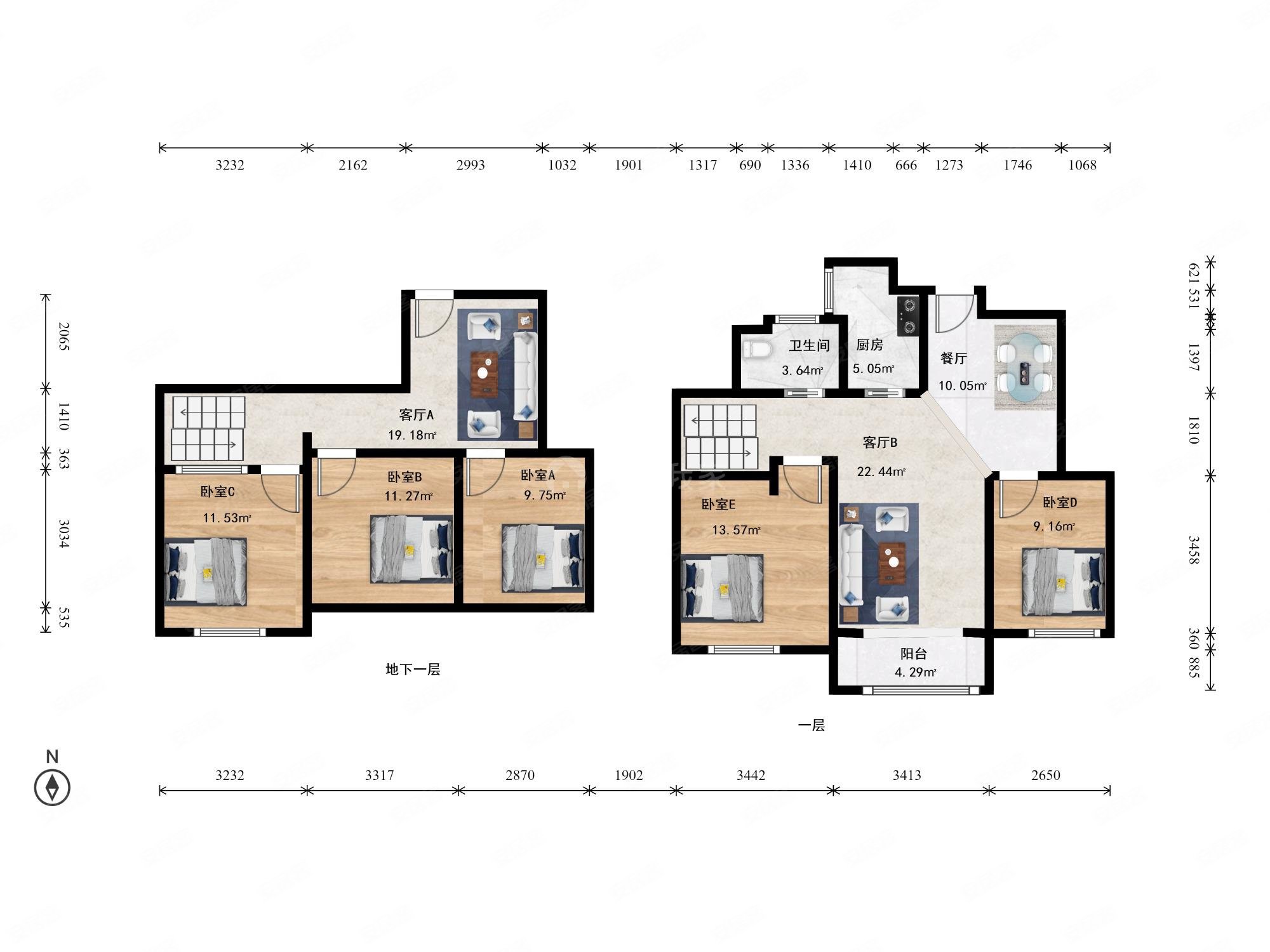 黄村北金地仰山西区下跃户型带车位